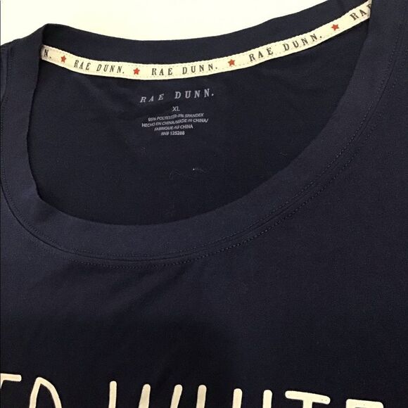 RAE DUNN RED WHITE & BLUE Tye-Dye Short Pajama Set - Picture 6 of 11